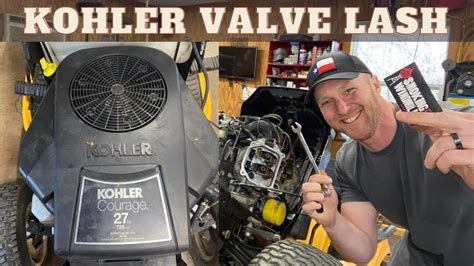 Oil Change on the Hustler mower KOHLER 7000 Series. . Kohler 7000 series valve lash
